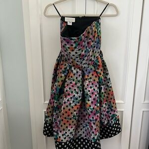 Anthropologie Colorful Polka Dot Dress